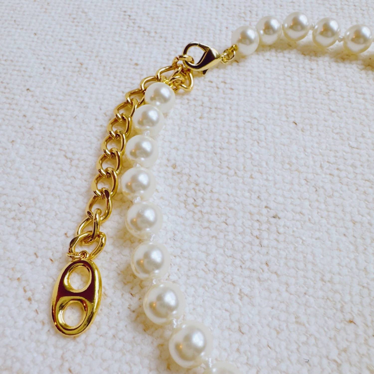 Ellison+Young Women's Horse Bit Pearl Necklace in white - women's jewelry - view 5