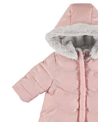 Mayoral - Girls Reversible Faux Fur Puffer Jacket