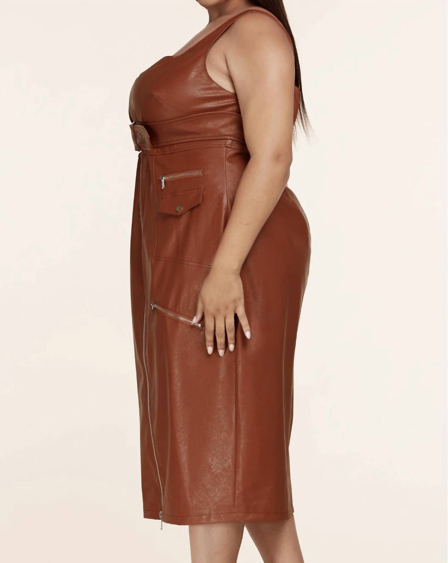 L'Atiste - Zip Up Midi Dress
