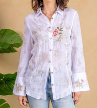 Paparazzi - Women's Embroidered Blouse