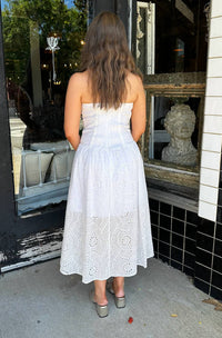 Crescent - Eyelet Midi Dress