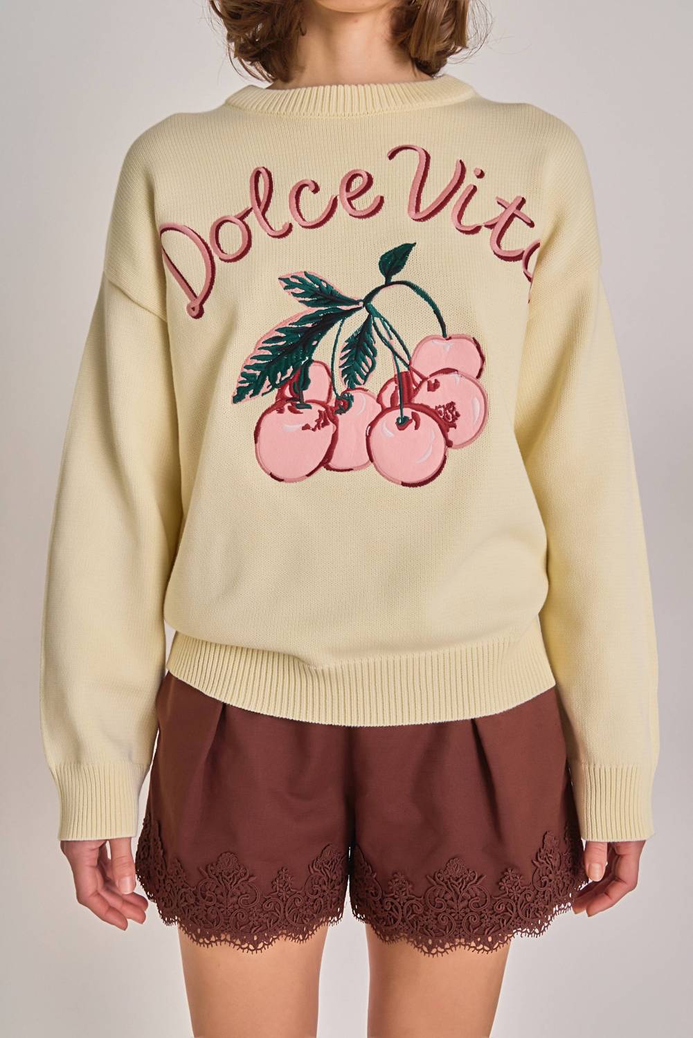 English Factory - Dolce Vita Knit Sweater