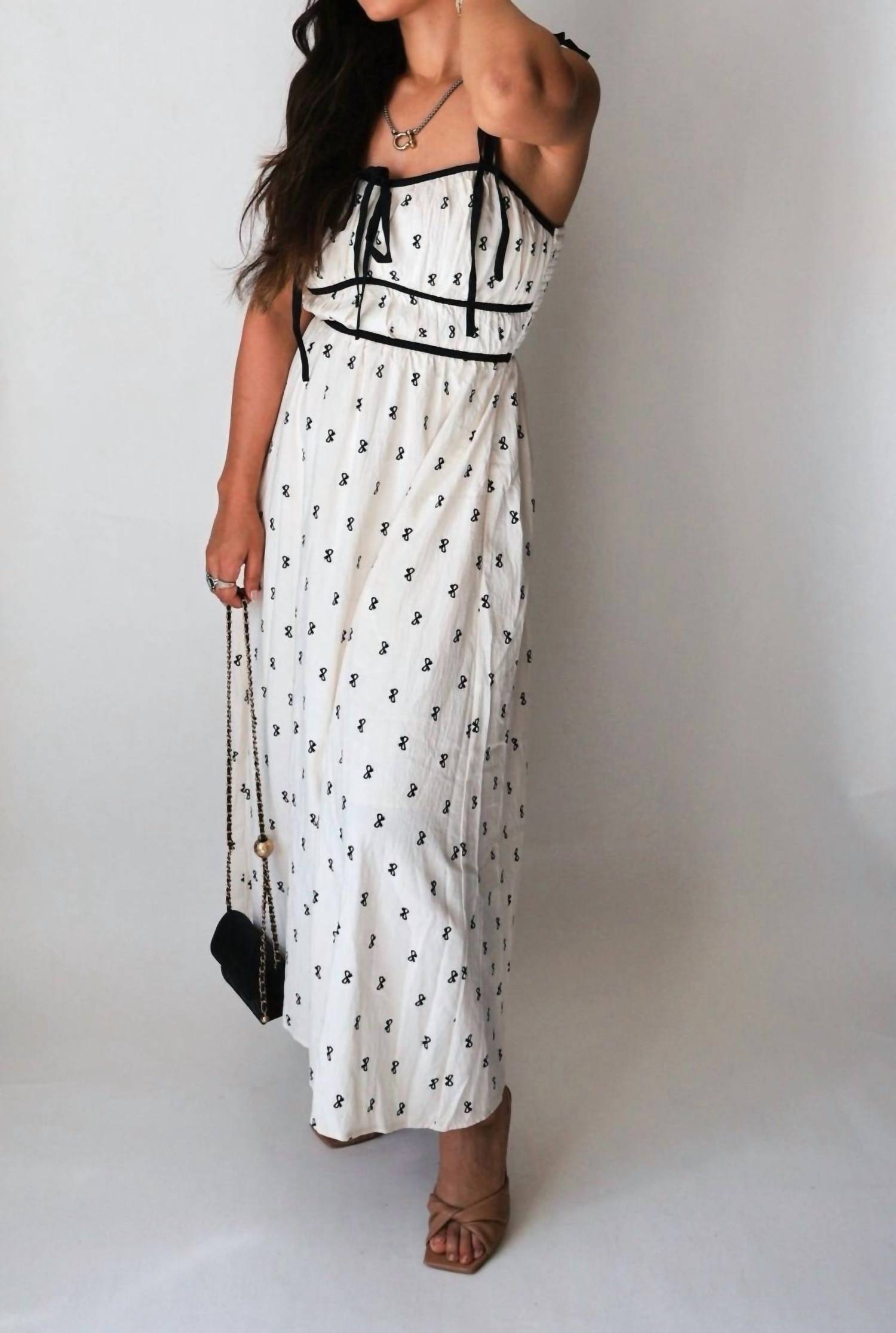 In February - Spring Bow Maxi Dress