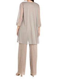 R&M Richards - 3-piece Metallic Evening Pant Suit