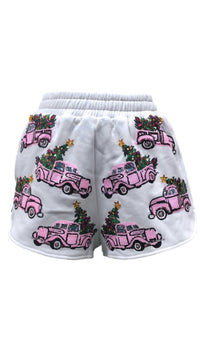 Queen Of Sparkles - Trucks With Christmas Tree Shorts