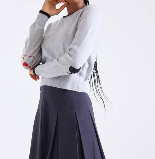 Brodie Cashmere - Queen Of Hearts Crew Neck Jumper