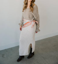 Scandal Italy - Teddy Knitted Maxi Skirt