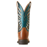ARIAT Women's Longview Western Boot in buttered rum metallic sea - women's shoe - detail view