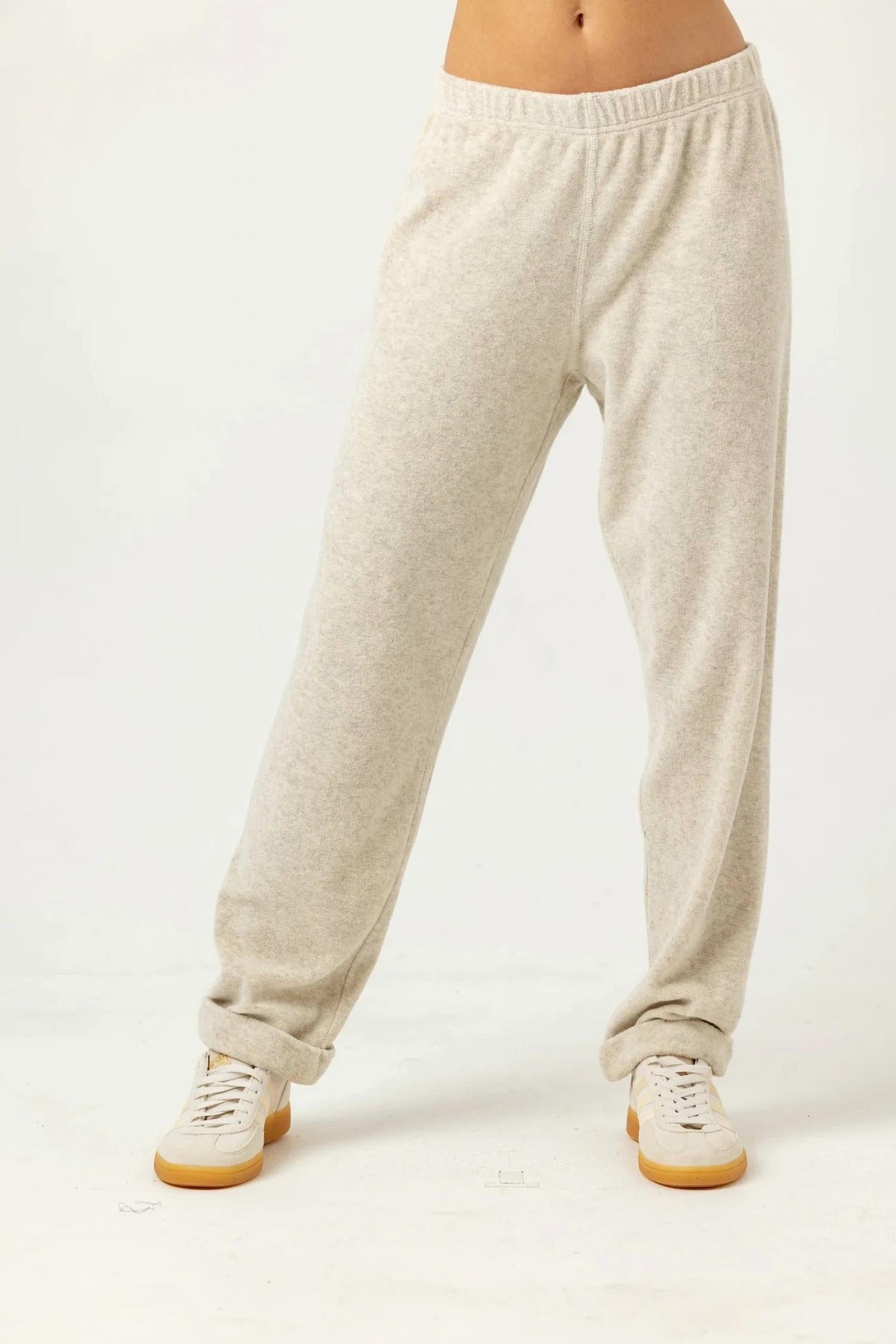sundays Stella Cuffed Jogger in ash grey - women's pants