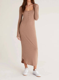 Z Supply - Heidi Rib Henley Midi Dress