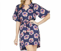 Jade - Split Neck Puff Sleeve Dress