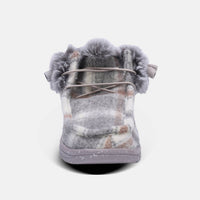 Lamo Women's Cassidy Winter Shoe in grey plaid - women's shoe - alternate view