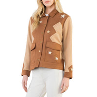 Thml - Star Embellishment Suede Jacket