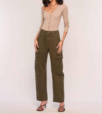 heartloom Moreno Wide Leg Pant in army - women's pants - alternate view
