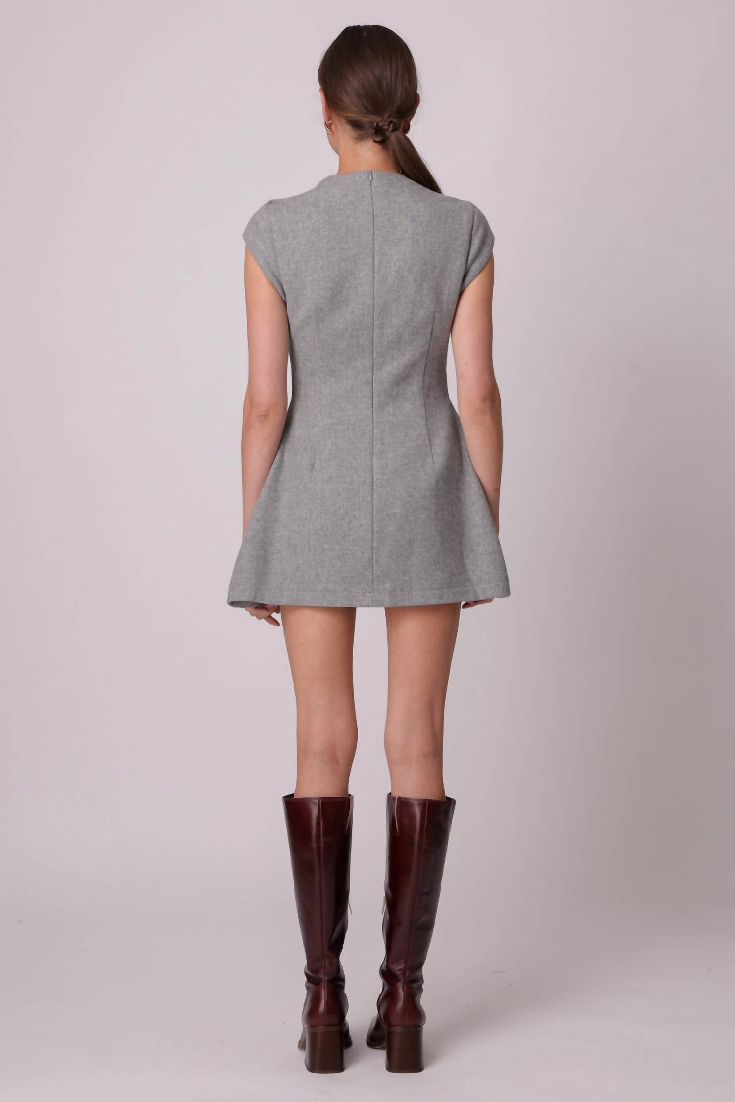 Line And Dot - Damson Mini Dress