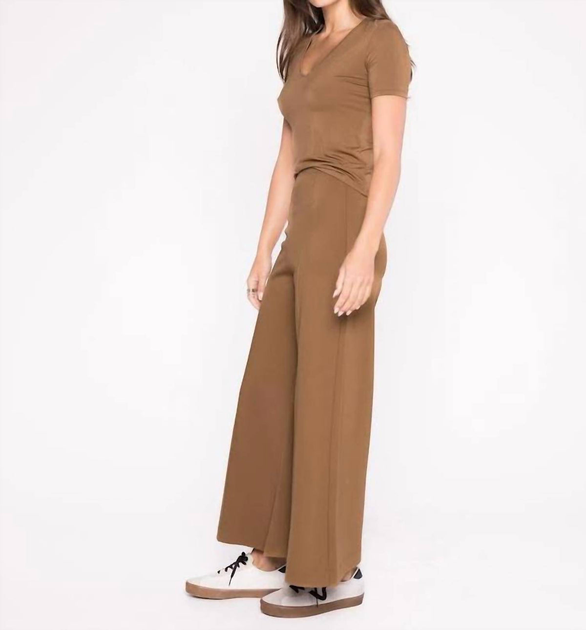 Ripley Rader - Ponte Knit Wide Leg Cropped Pants