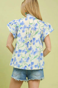 Umgee - Floral Mixed Top