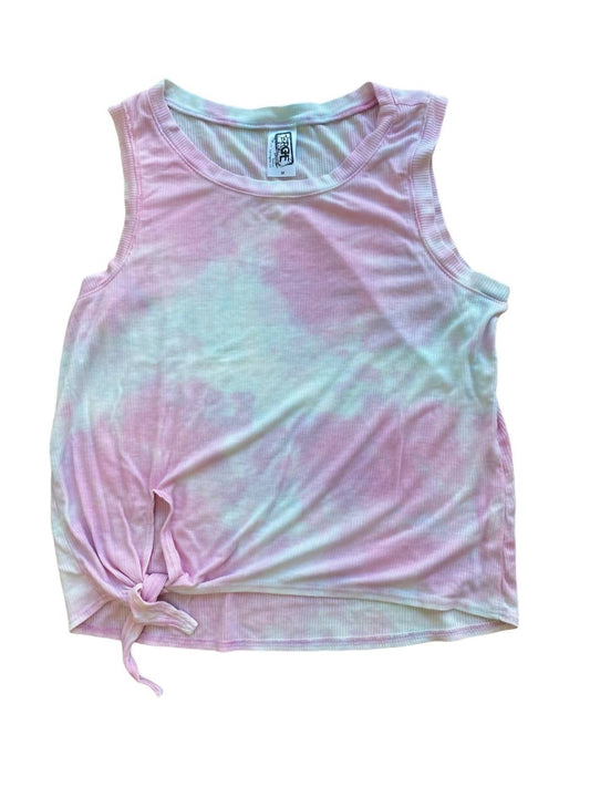 Tie Dyed Tie Front Tank