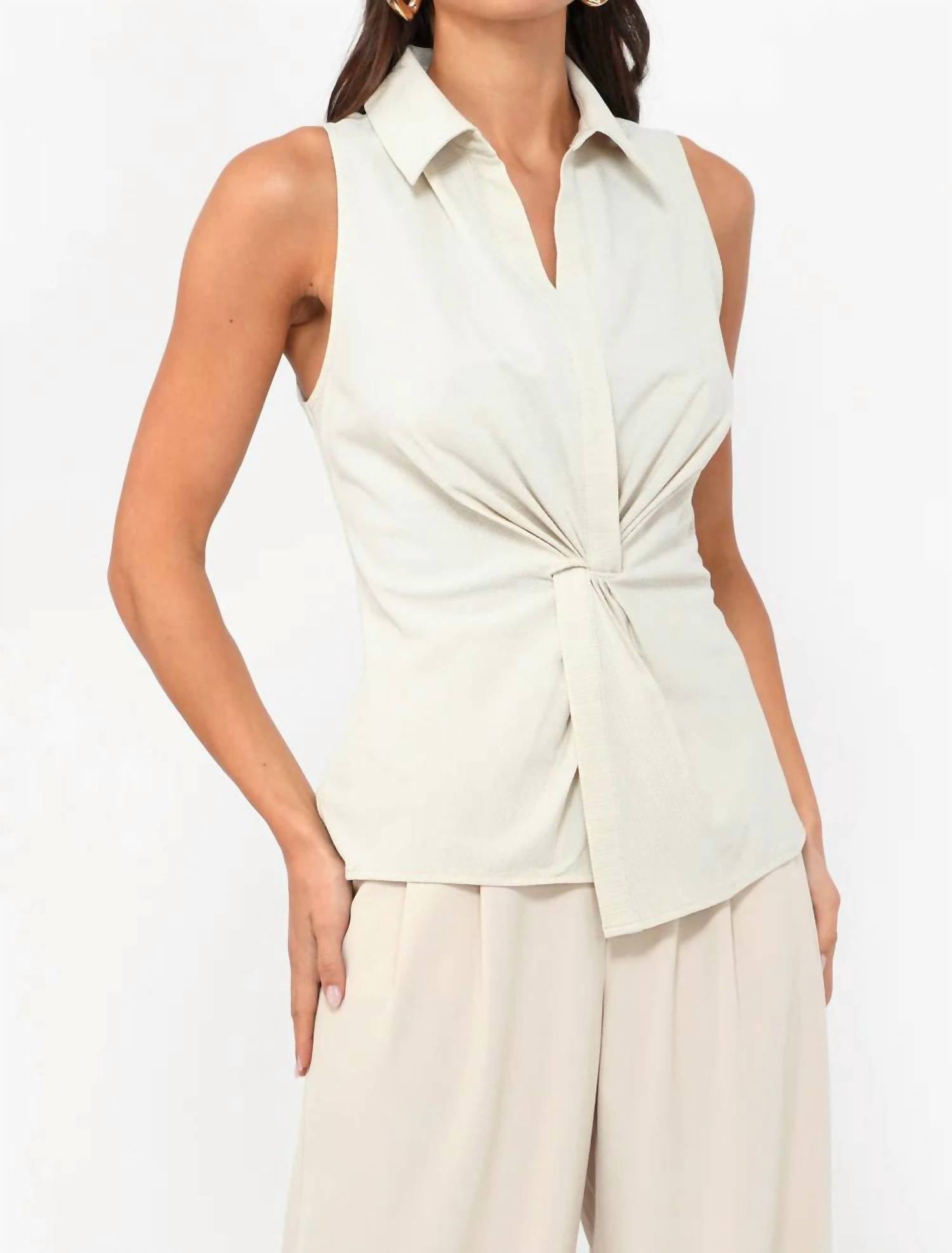 Greylin - Rola Textured Sleeveless Top