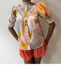 Hope For Flowers - Short Sleeve Smocked Shirt
