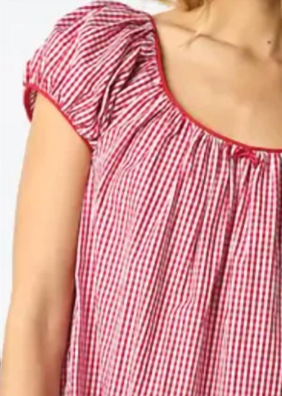 Olivaceous - Harper Gingham Mini Dress