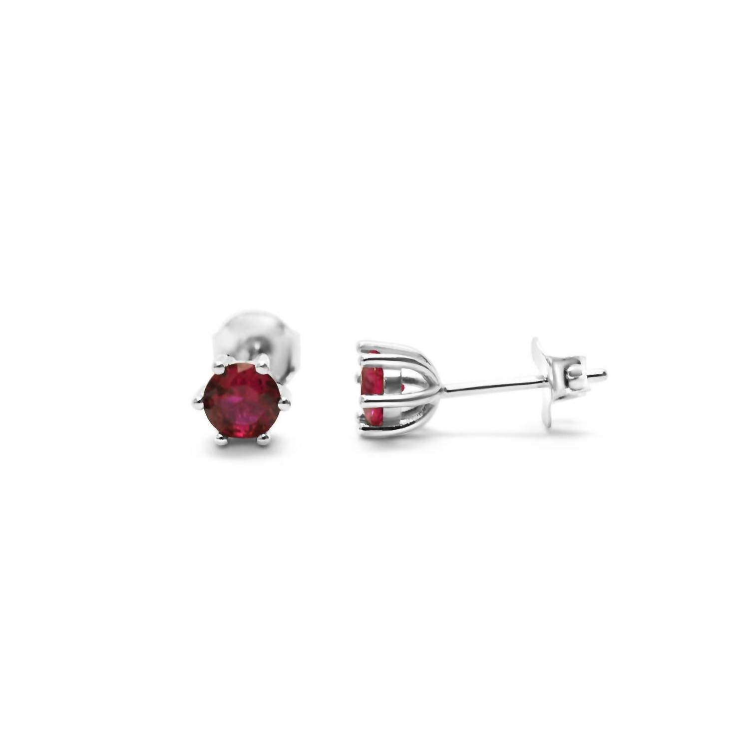 Stia - Women's Prong Ruby Earring