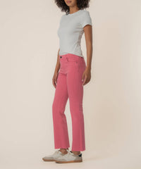 KUT FROM THE KLOTH Kelsey High Rise Ankle Flare Jeans in flamingo 1 - women's jeans - alternate view