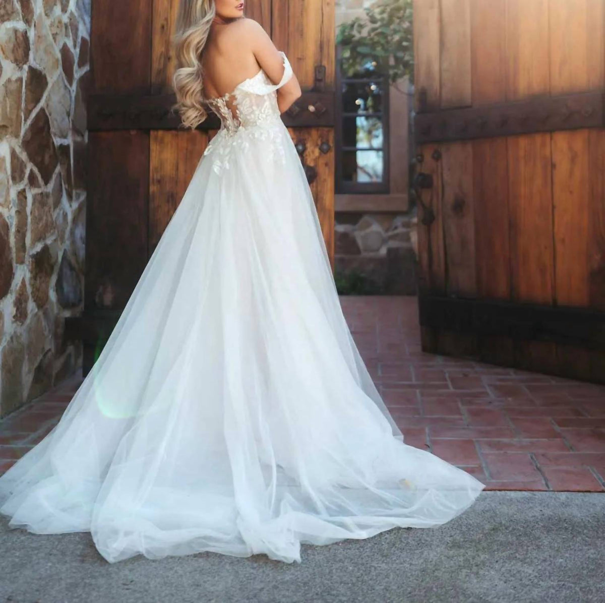 Stella York - Off-the-shoulder A-line Wedding Dress