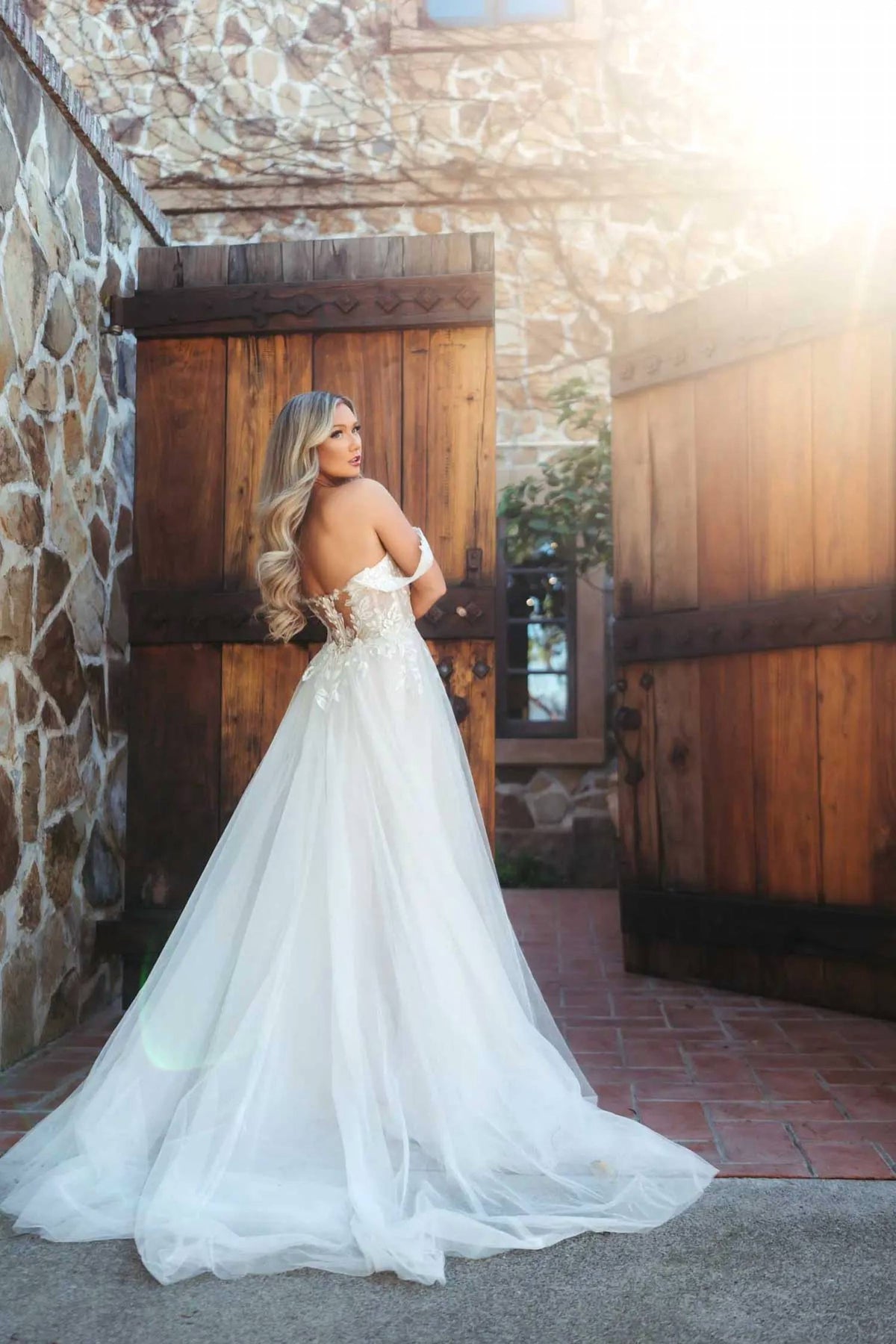 Stella York - Off-the-shoulder A-line Wedding Dress