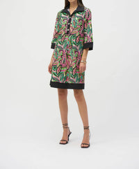 Joseph Ribkoff - Poplin Paisley Print A-line Mini Dress