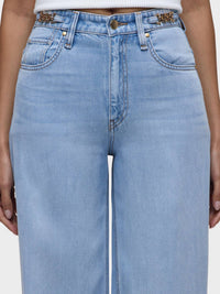 Hudson - James Accent Hardware Wide Leg Jeans