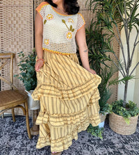 Mittoshop - Take Me To The Rodeo Honey Maxi Skirt