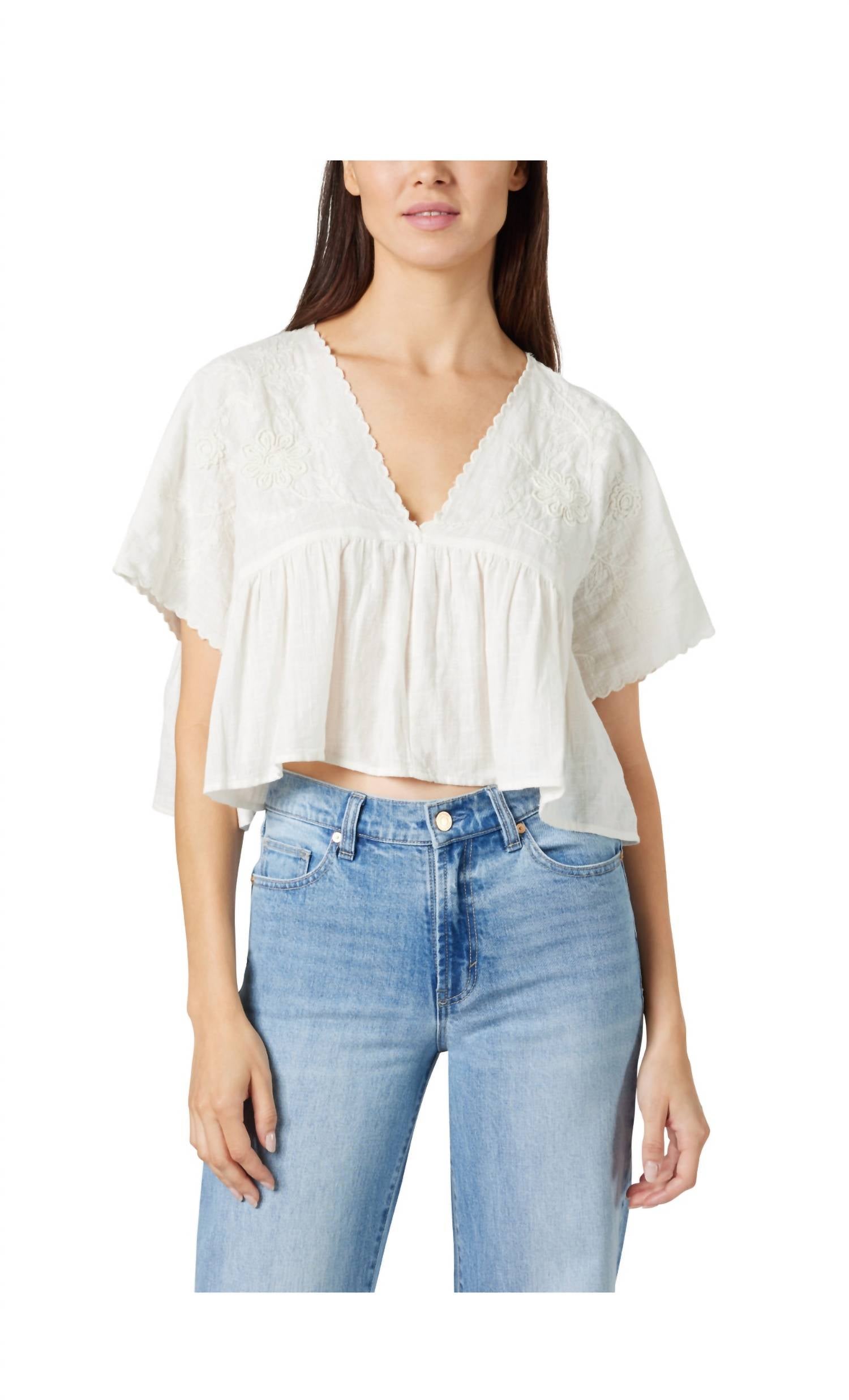 Habitual - embroidered crop top