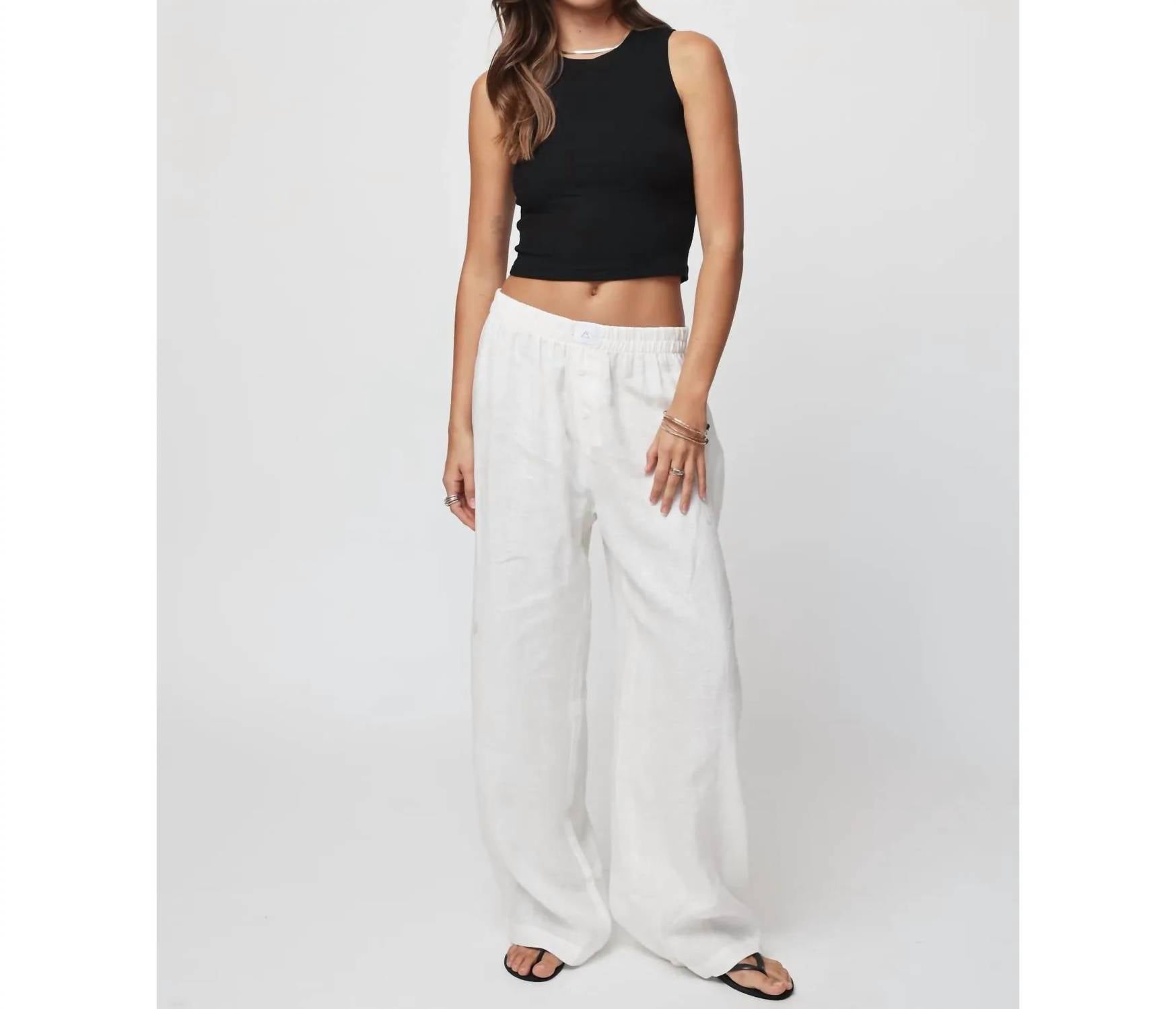 Stillwater - The Linen Boxer Pants