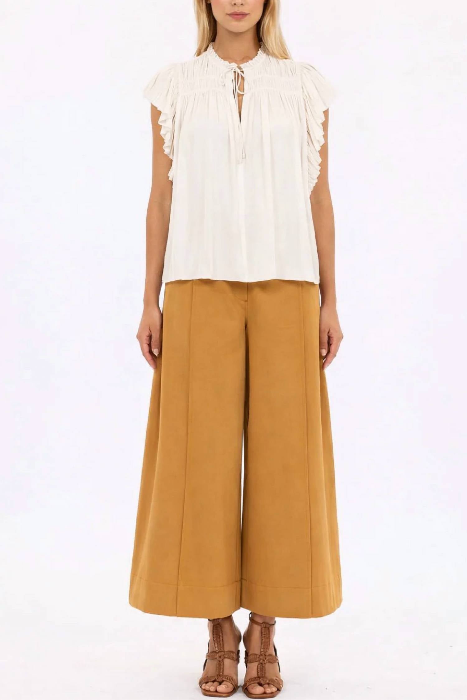 Ulla Johnson - Agosta Flutter Sleeve Top
