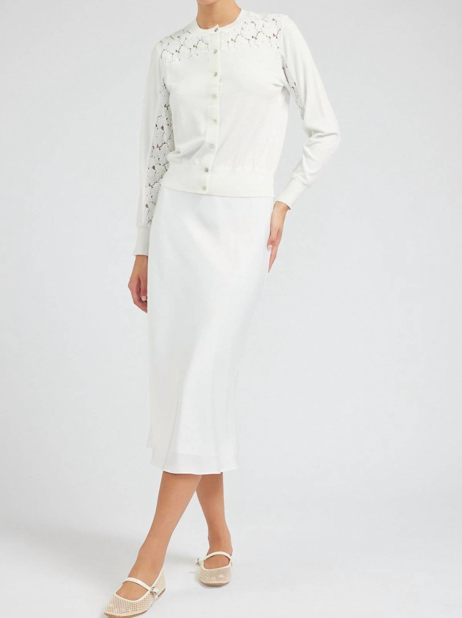 Current Air - Floral Combo Button Down Cardigan