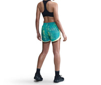 NIKE Women's Tempo Lined Dri Fit 3in Shorts in turquoise - women's shorts - detail view