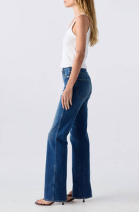 AMO Rose Mini Bootcut Jeans in lush - women's jeans - alternate view