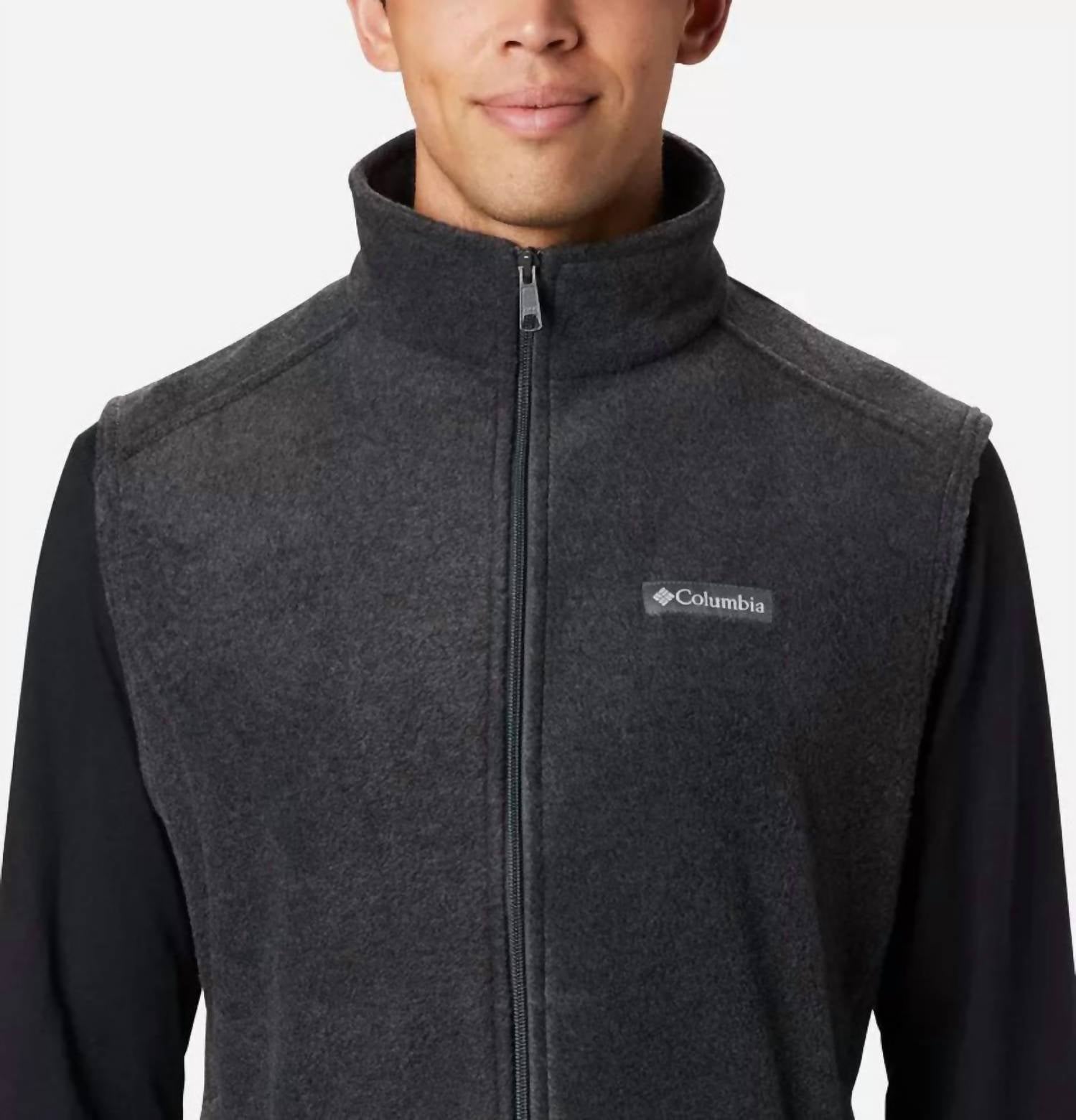 Columbia Steens Mountain™ Vest in charcoal heather - men's jacket - alternate view