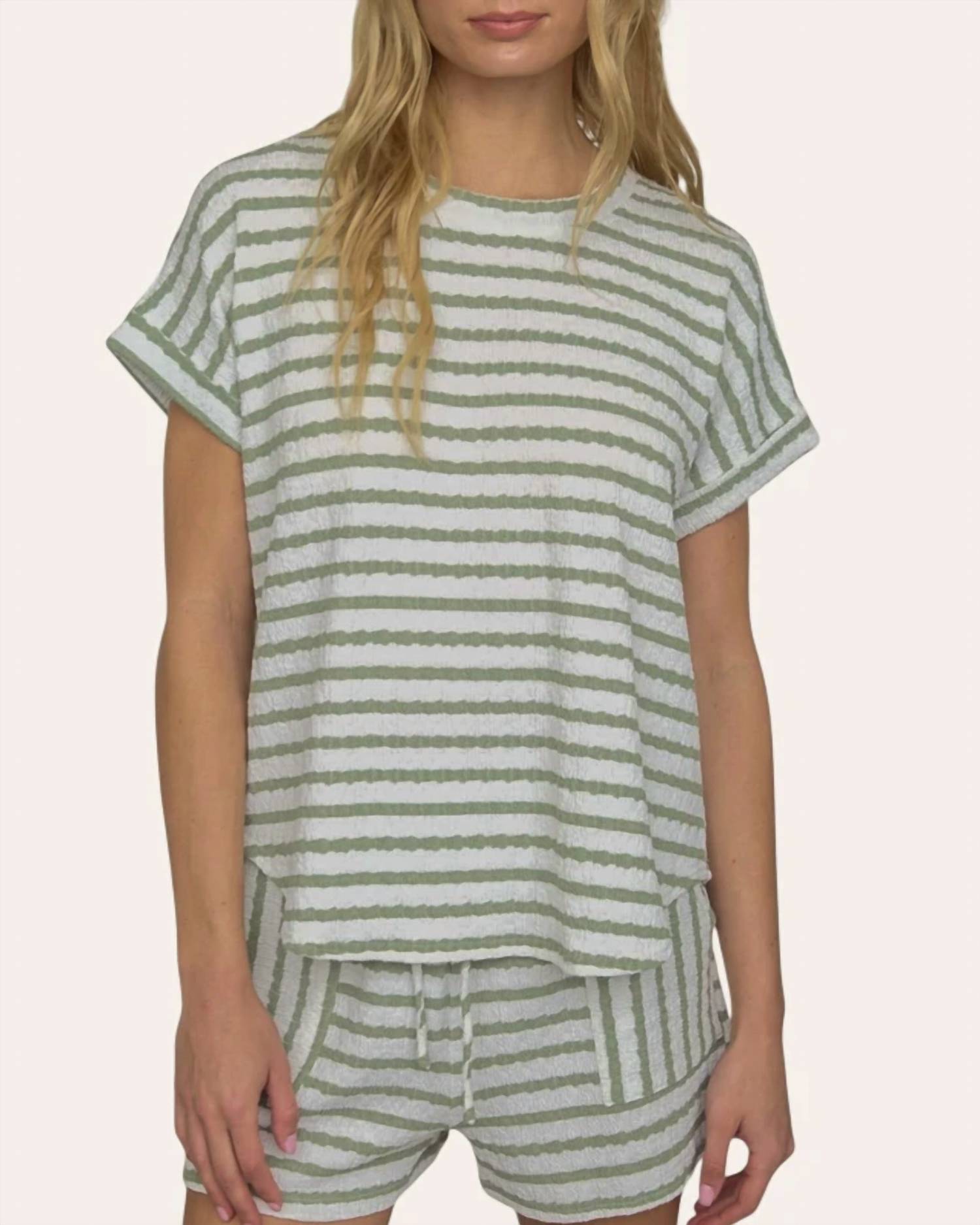 Blu Pepper - Textured Knit Set