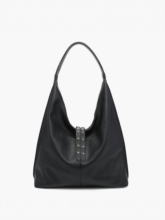 Jen & Co. - Women's Tori Slouchy Hobo Bag With Studded Tassels
