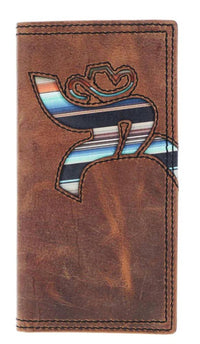 HOOEY Serape Rodeo Wallet in brown multi - men's bag