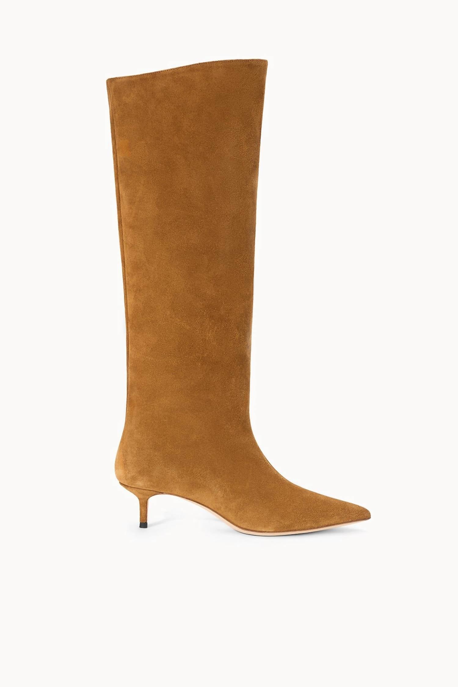 STAUD Women's Sebastian Kitten Heel Boot in tan - women's shoe