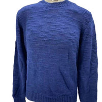 Brooksfield - Men’s Slub Wool Crew Neck Knit Sweater