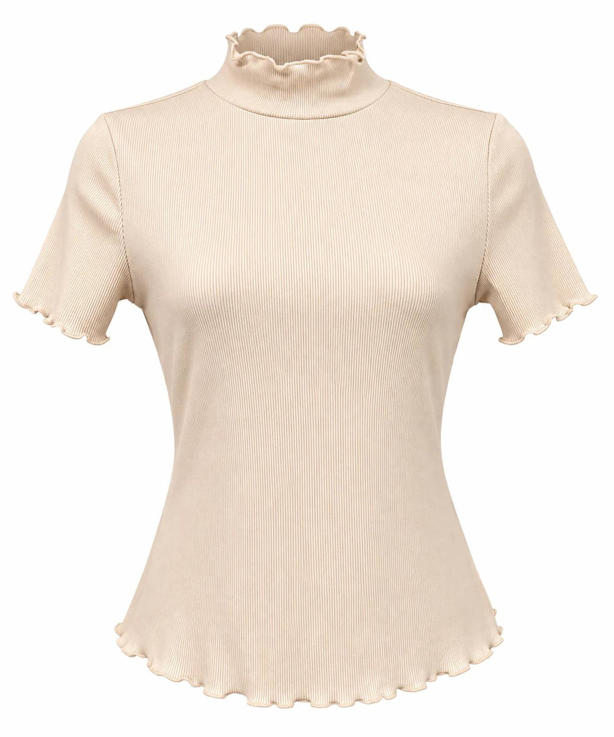 Fate + Fortune - Short Sleeve Mock Neck Top