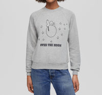 Re/Done - Snoopy Over The Moon Classic Crewneck Sweatshirt
