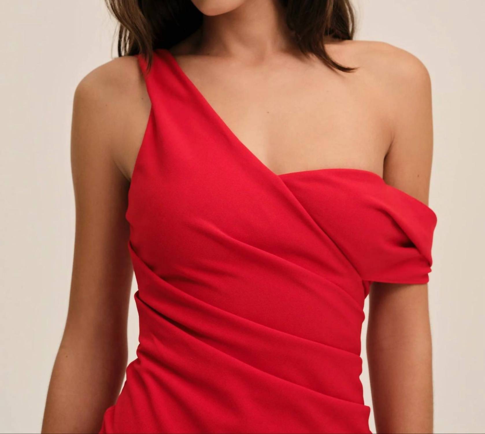 for Love & Lemons Amani Mini Dress in red - women's dress - alternate view