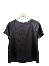 Purotatto Women's Short Sleeve Blouse in black 1 - women's t-shirt - detail view