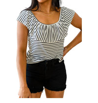 Haptics - Extra Time Striped Top