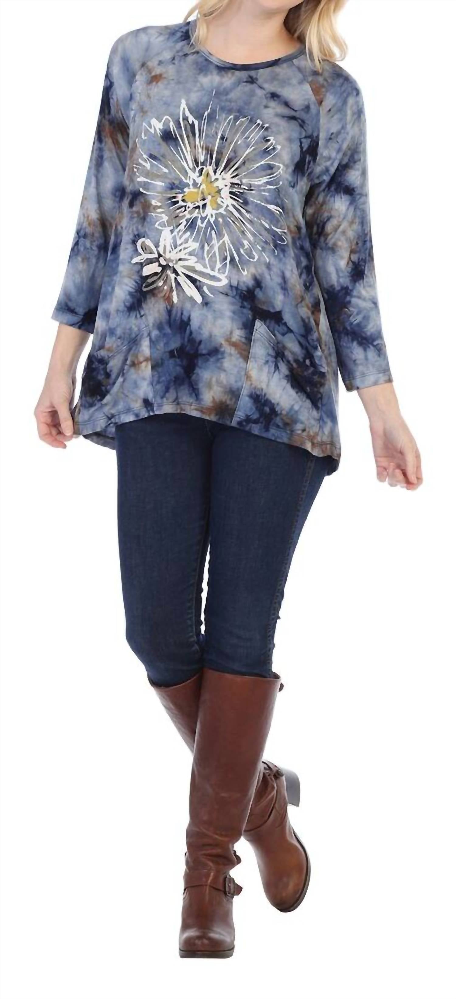 Jess & Jane - Tie Dye Patch Pocket Top